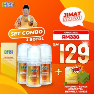 2 (2) Gel EarthHerbs - Combo Set (3 Botol FREE Knee Patch)