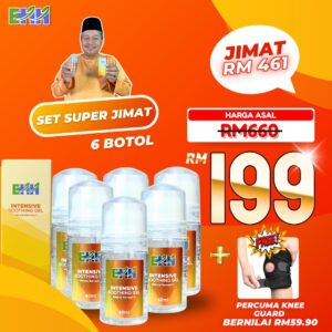 4 Gel EarthHerbs - Set Super Jimat (6 Botol FREE Pelindung Lutut)